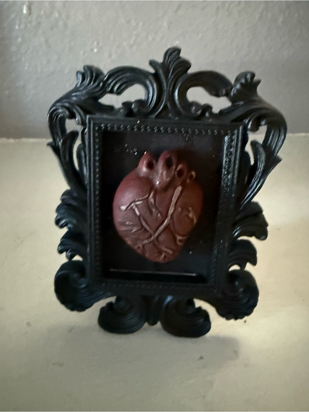🖤 Gothic Anatomical Heart Ornate Mini Frame Wall Decor